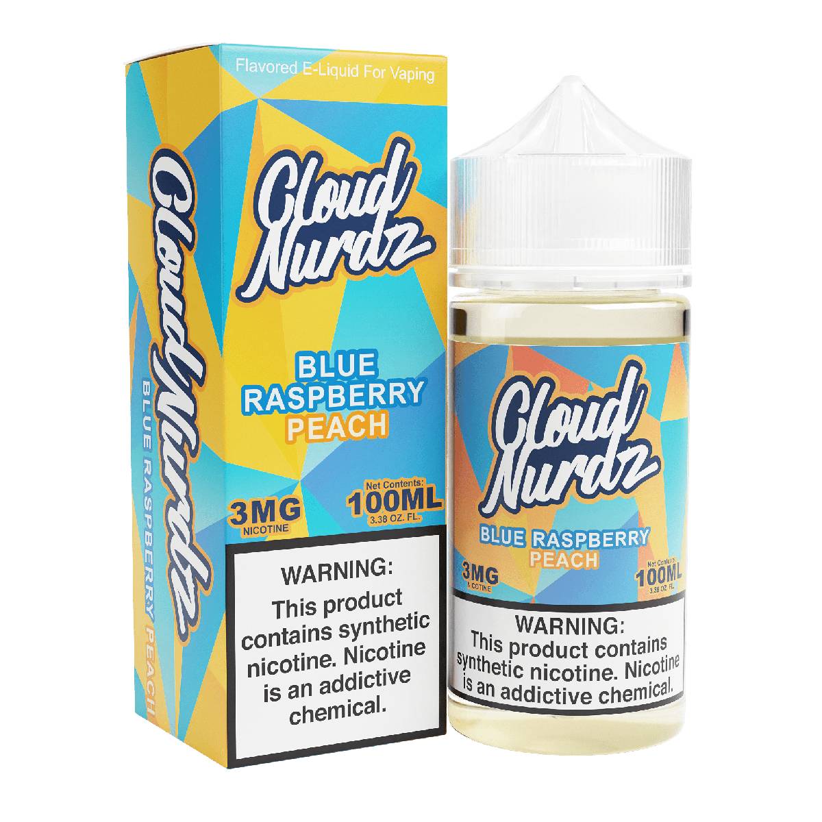 Blue Raspberry Peach E-Juice by Cloud Nurdz - 100mL