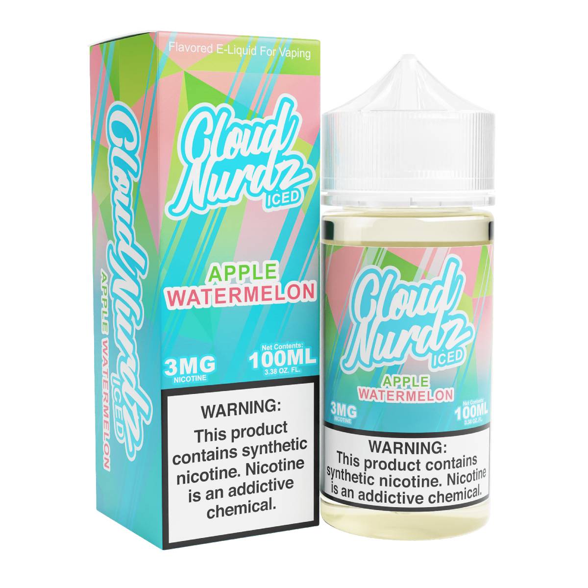 Iced Apple Watermelon E-Juice by Cloud Nurdz - 100mL