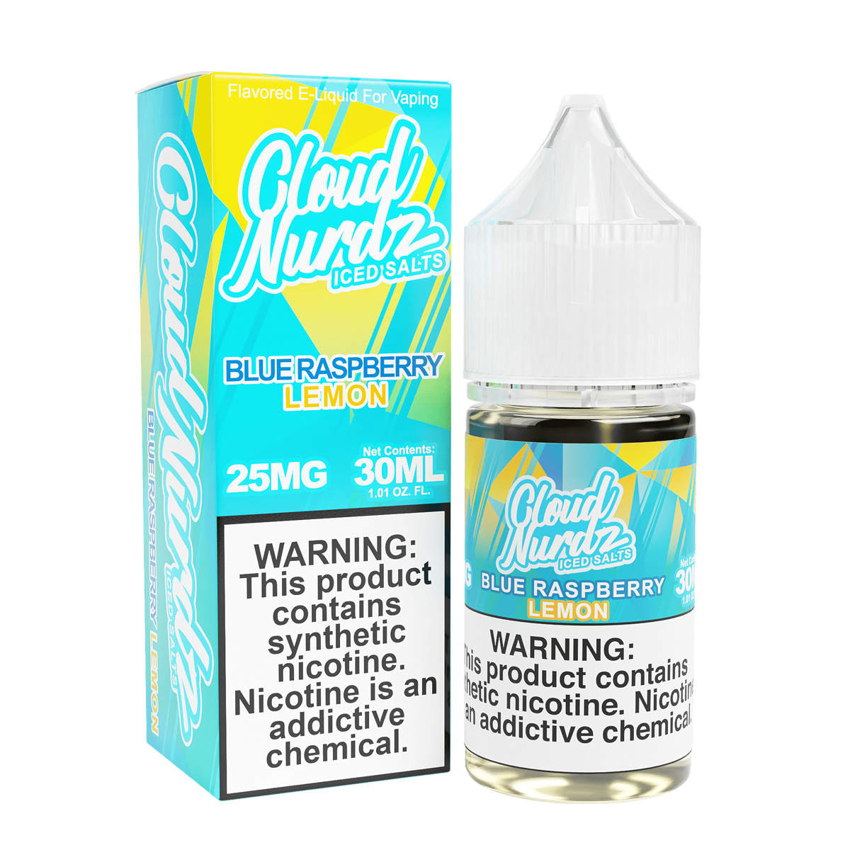 Iced Blue Raspberry Lemon Salt Nic E-Juice by Cloud Nurdz - 30mL