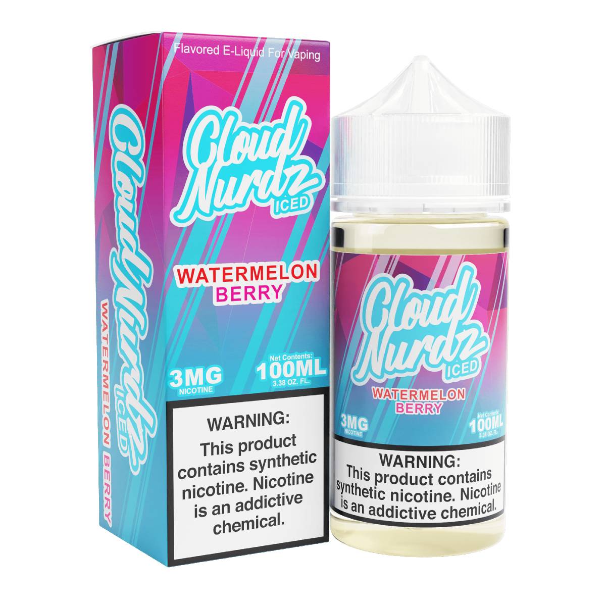 Iced Watermelon Berry E-Juice by Cloud Nurdz - 100mL
