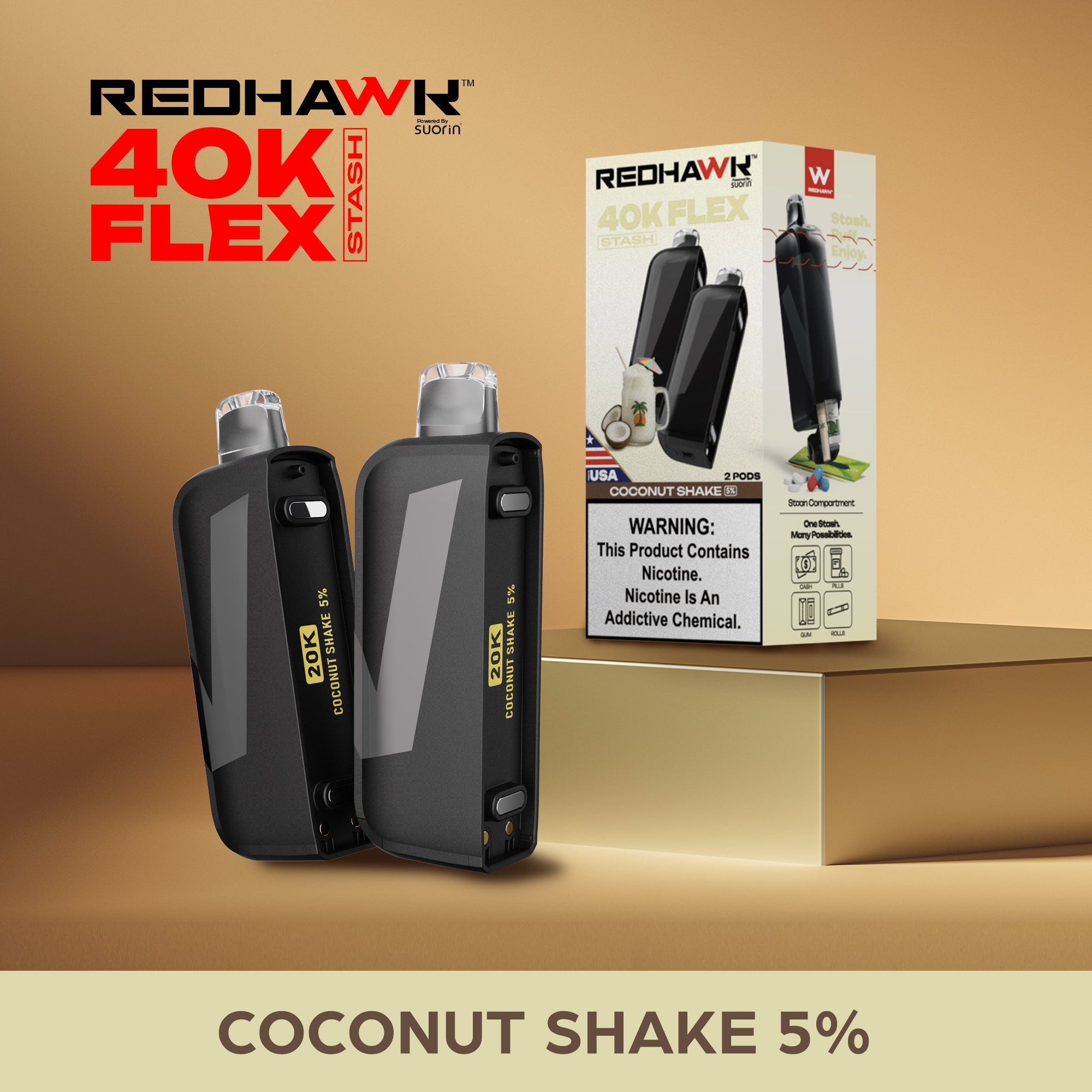 Coconut Shake Replacement Pod Redhawk