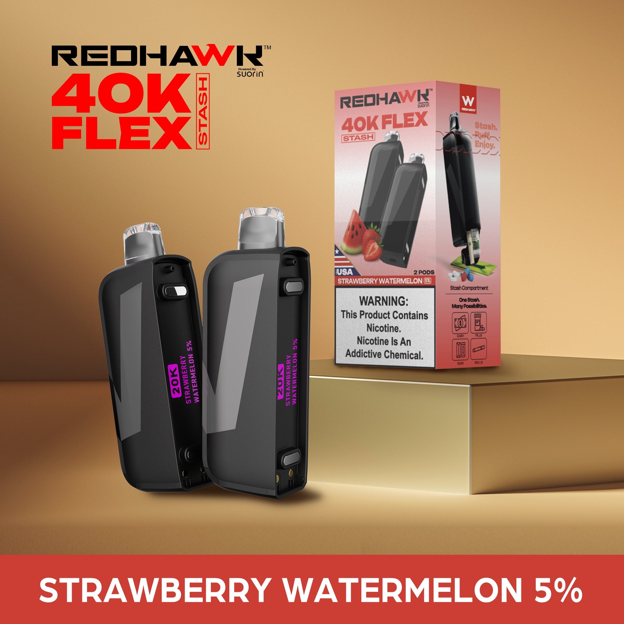 Strawberry Watermelon Replacement Pod Redhawk