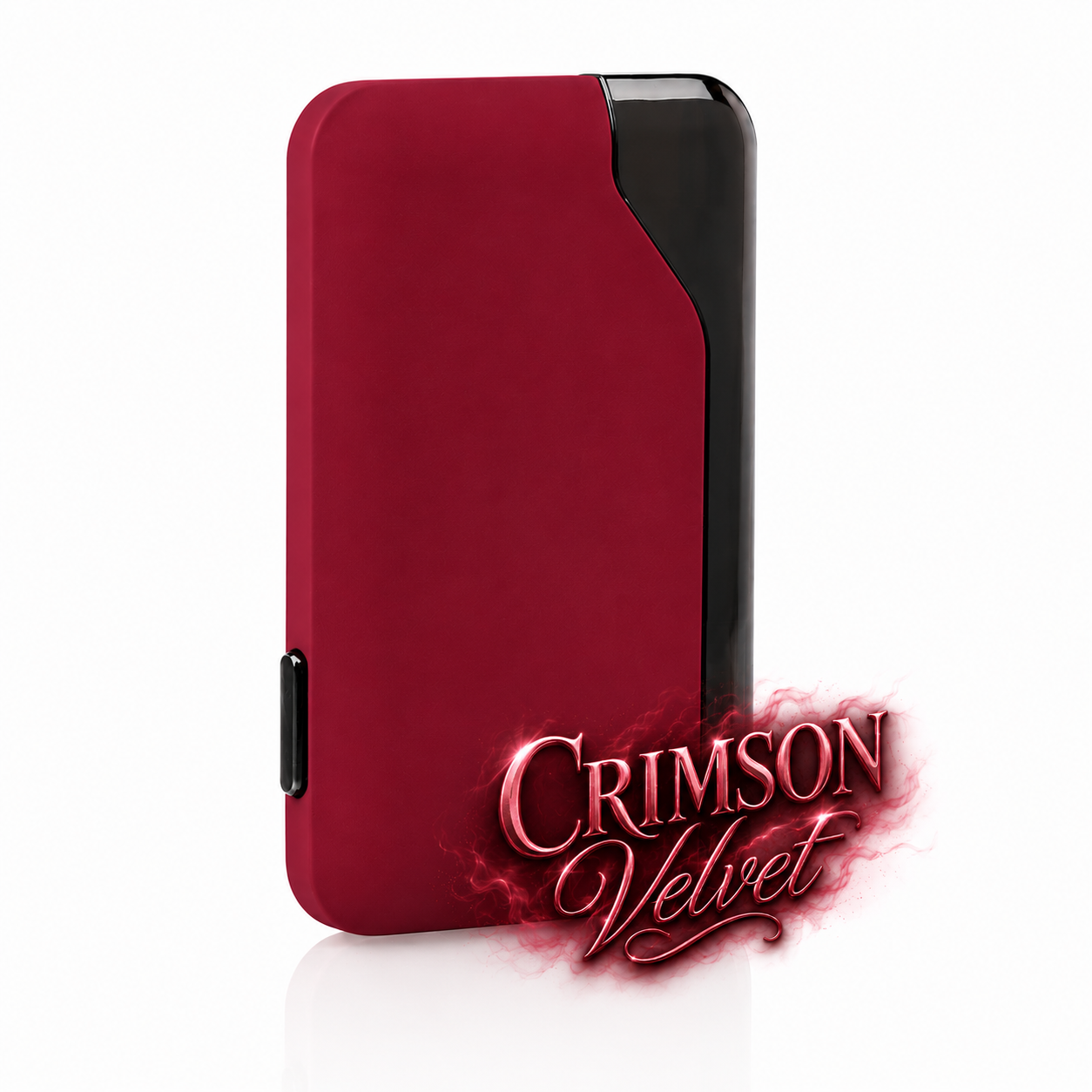 Wallet Crimson Velvet Pod System, a slim card-style vape device recommended as an alternative for Suorin Air users