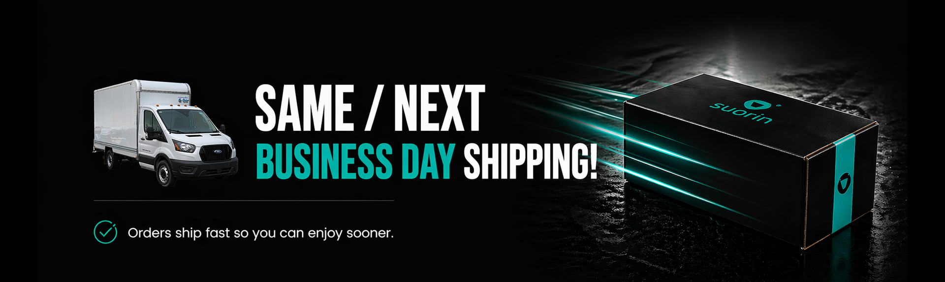 Suorin USA next business day shipping banner